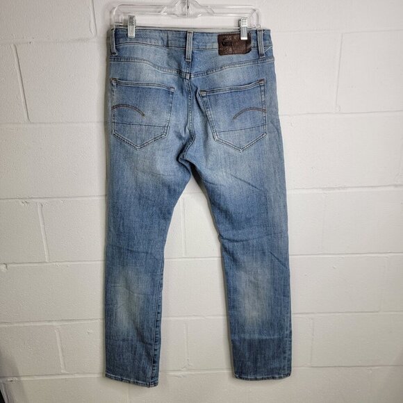 G-STAR RAW 3301 DECONSTRUCTED SLIM STRAIGHT JEANS Men's 32 x 32 Medium Wash - Picture 2 of 9